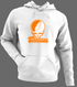 Tennessee Stealie Premium Unisex Hoodie — Design: University of Knoxville — White/Grey