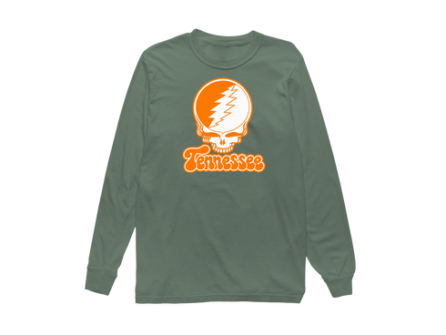 Tennessee Stealie Premium Unisex Long-Sleeve — Design: University of Knoxville — Light Green