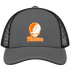 Tennessee Stealie Premium Unisex Trucker Cap — Design: University of Knoxville — Charcoal/Black