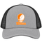 Tennessee Stealie Premium Unisex Trucker Cap — Design: University of Knoxville — Heather Grey/Black