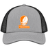 Tennessee Stealie Premium Unisex Trucker Cap — Design: University of Knoxville — Heather Grey/Black