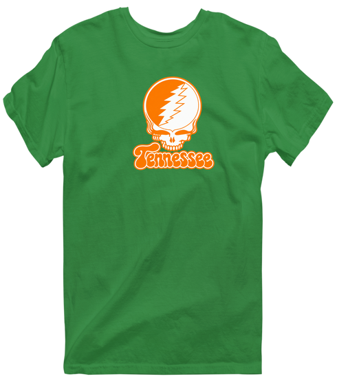 Tennessee Stealie Premium Unisex T-Shirt — Design: Tennessee Knoxville University of — Irish Green
