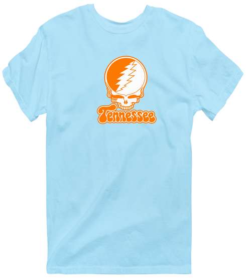 Tennessee Stealie Premium Unisex T-Shirt — Design: Tennessee Knoxville University of — Light Blue
