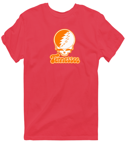 Tennessee Stealie Premium Unisex T-Shirt — Design: Tennessee Knoxville University of — Heather Red