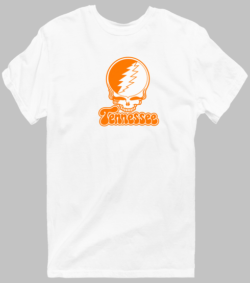 Tennessee Stealie Premium Unisex T-Shirt — Design: Tennessee Knoxville University of — White