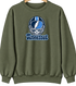 Tennessee Helmet Stealie Premium Unisex Crewneck — Tennessee Titans — Military Green