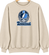 Tennessee Helmet Stealie Premium Unisex Crewneck — Tennessee Titans — Sand