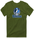 Tennessee Helmet Stealie Premium Unisex T-Shirt — Tennessee Titans — Military Green