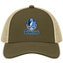 Tennessee Helmet Stealie Premium Unisex Trucker Cap — Tennessee Titans — Moss/Khaki