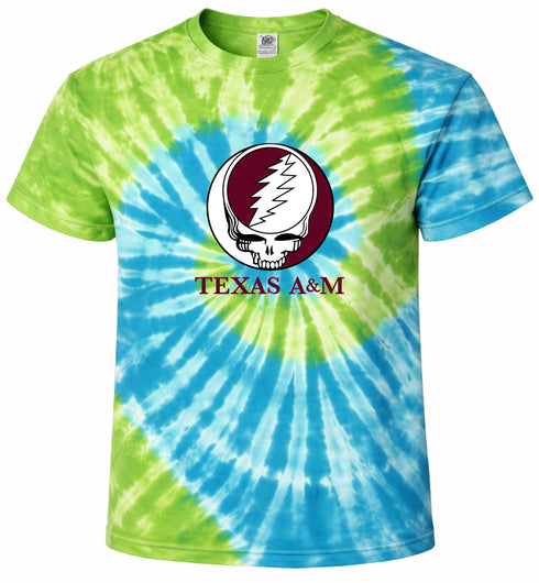 Texas A&M University Stealie Tie-Dye T-Shirt