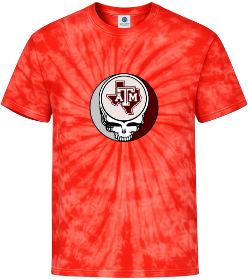 Texas A&M University Stealie Tie-Dye T-Shirt