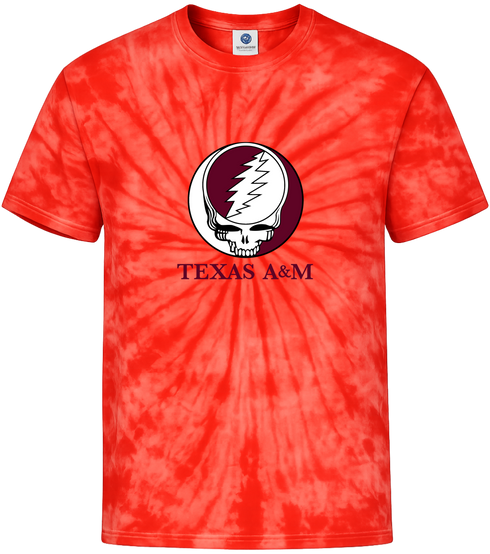 Texas A&M University Stealie Tie-Dye T-Shirt