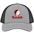 Texas A&M Stealie Premium Unisex Trucker Cap — Design: Texas A&M University — Heather Grey/Black