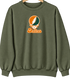 Dallas Stealie Premium Unisex Crewneck — Design: Texas at Dallas The University of — Military Green