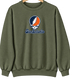 San Antonio Stealie Premium Unisex Crewneck — Design: Texas at San Antonio The University of — Military Green