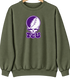 Texas Christian Stealie Premium Unisex Crewneck — Design: Texas Christian University — Military Green