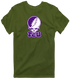 Texas Christian Stealie Premium Unisex T-Shirt — Design: Texas Christian University — Military Green