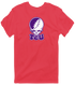 Texas Christian Stealie Premium Unisex T-Shirt — Design: Texas Christian University — Heather Red