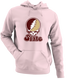 Texas Stealie Premium Unisex Hoodie — Design: Texas State University — Light Pink