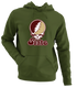 Texas Stealie Premium Unisex Hoodie — Design: Texas State University — Military Green