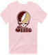 Texas Stealie Premium Unisex T-Shirt — Design: Texas State University — Light Pink