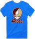 Texas Stealie Premium Unisex T-Shirt — Design: Texas State University — Royal