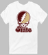 Texas Stealie Premium Unisex T-Shirt — Design: Texas State University — White