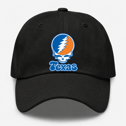 Texas Stealie Premium Unisex Dad Hat — Design: Texas University of — Black