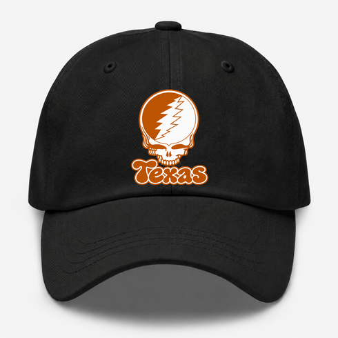 Texas Stealie Premium Unisex Dad Hat — Design: Texas University of — Black