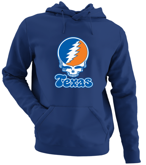 Texas Stealie Premium Unisex Hoodie — Design: Texas University of — Navy