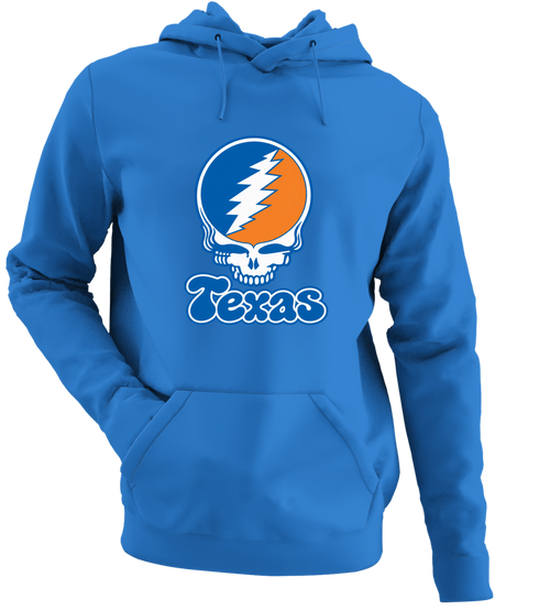 Texas Stealie Premium Unisex Hoodie — Design: Texas University of — Heather Royal