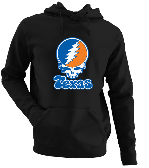 Texas Stealie Premium Unisex Hoodie — Design: Texas University of — Black