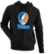 Texas Stealie Premium Unisex Hoodie — Design: Texas University of — Black