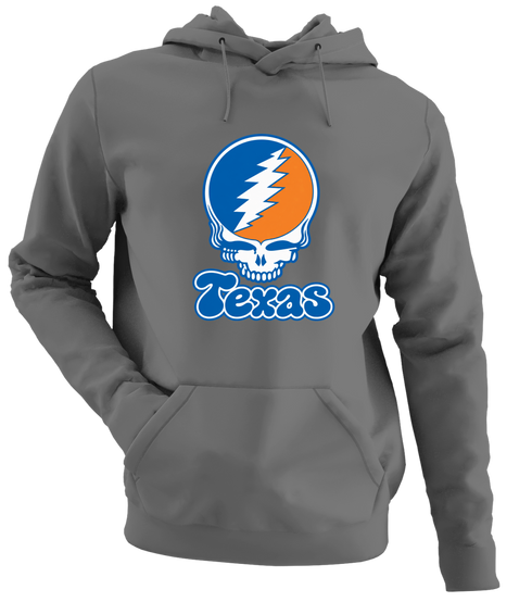 Texas Stealie Premium Unisex Hoodie — Design: Texas University of — Charcoal