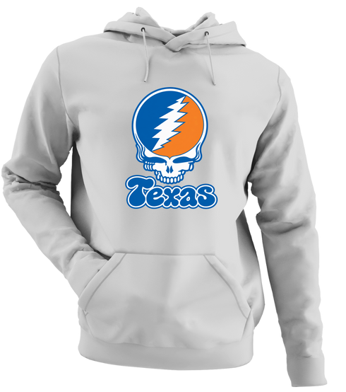 Texas Stealie Premium Unisex Hoodie — Design: Texas University of — Sport Grey