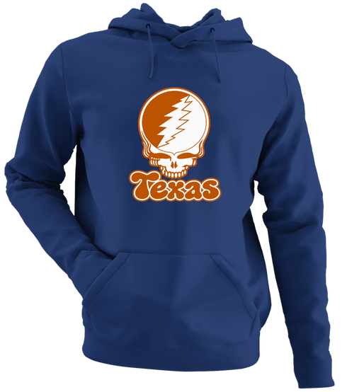 Texas Stealie Premium Unisex Hoodie — Design: Texas University of — Navy