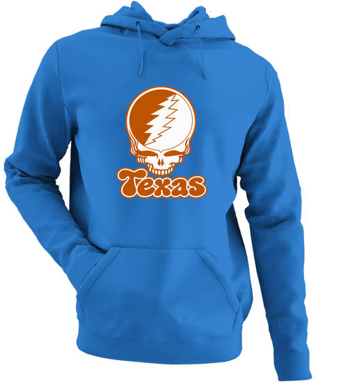 Texas Stealie Premium Unisex Hoodie — Design: Texas University of — Heather Royal