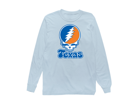 Texas Stealie Premium Unisex Long-Sleeve — Design: Texas University of — Chambray
