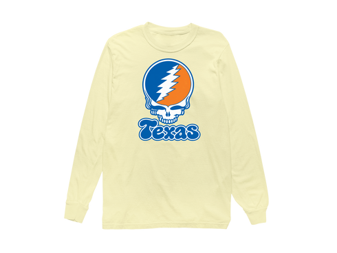 Texas Stealie Premium Unisex Long-Sleeve — Design: Texas University of — Butter