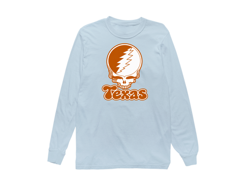 Texas Stealie Premium Unisex Long-Sleeve — Design: Texas University of — Chambray