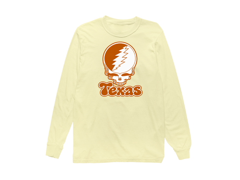 Texas Stealie Premium Unisex Long-Sleeve — Design: Texas University of — Butter