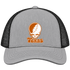 Texas Stealie Premium Unisex Trucker Cap — Design: Texas University of — Heather Grey/Black