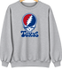 Texas Baseball Stealie Grateful Dead Crewneck — Texas Rangers — Sport Grey