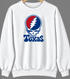 Texas Baseball Stealie Grateful Dead Crewneck — Texas Rangers — White