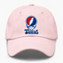 Texas Baseball Stealie Grateful Dead Dad Hat — Texas Rangers — Pink