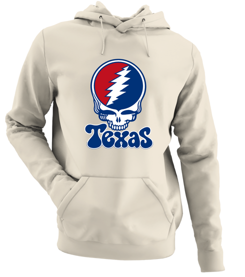 Texas Baseball Stealie Grateful Dead Hoodie — Texas Rangers — Sand
