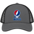 Texas Baseball Stealie Grateful Dead Trucker Cap — Texas Rangers — Charcoal/Black