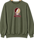 Texas Stealie Premium Unisex Crewneck — Design: Texas State University — Military Green