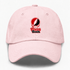 Texas Tech Stealie Premium Unisex Dad Hat — Design: Texas Tech — Pink