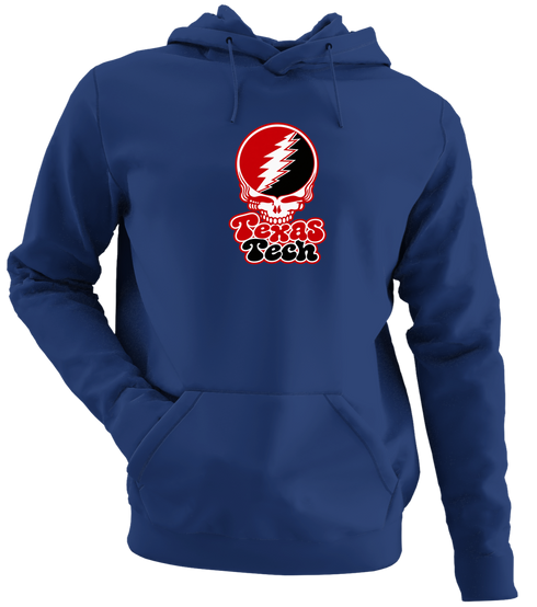Texas Tech Stealie Premium Unisex Hoodie — Design: Texas Tech — Navy